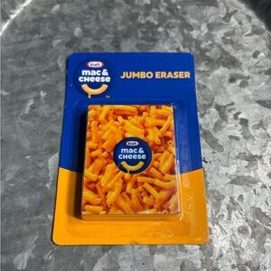 New Kraft Mac & Cheese Jumbo Eraser - Blue & Yellow